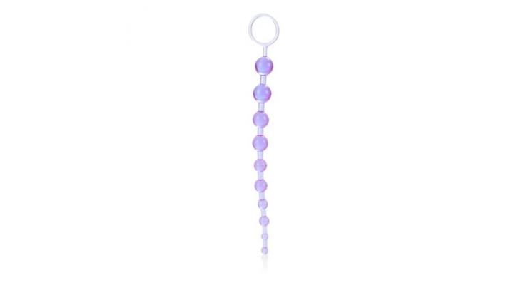 California Exotic X-10 Beads (CECH1233142), fialová-transparentná