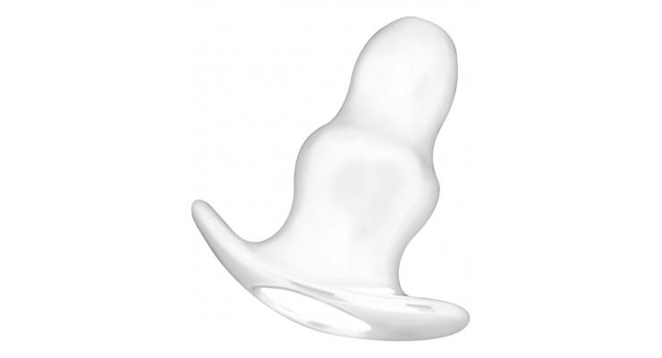 ADDICTED TOYS 13,5 cm Hollow Anal Plug (D08980), transparentná