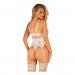 Obsessive Amor Blanco corset, biela, S/M