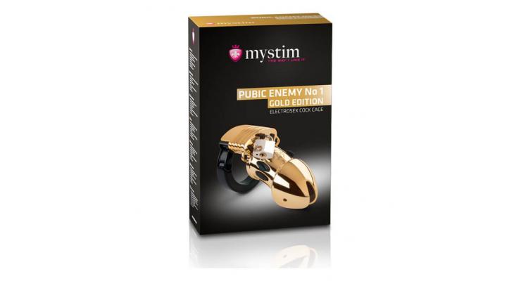 Mystim Pubic Enemy No. 1 - Gold Edition (514233), zlatá